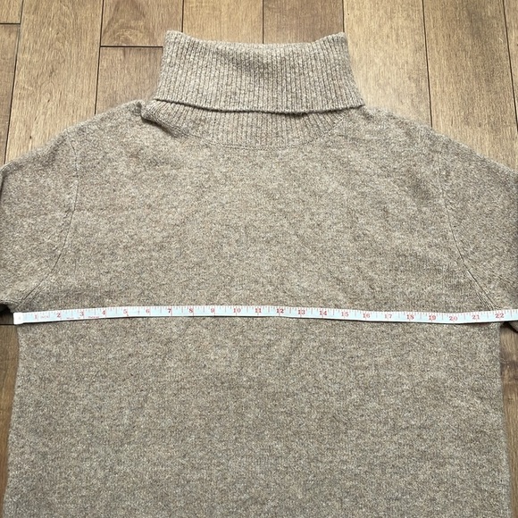 Frieda & Freddies New York wool blend knit dress pullover turtleneck brown M/L - Picture 6 of 10